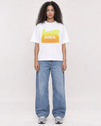 Mockup Boxy Heavyweight Tee White female full-body 10