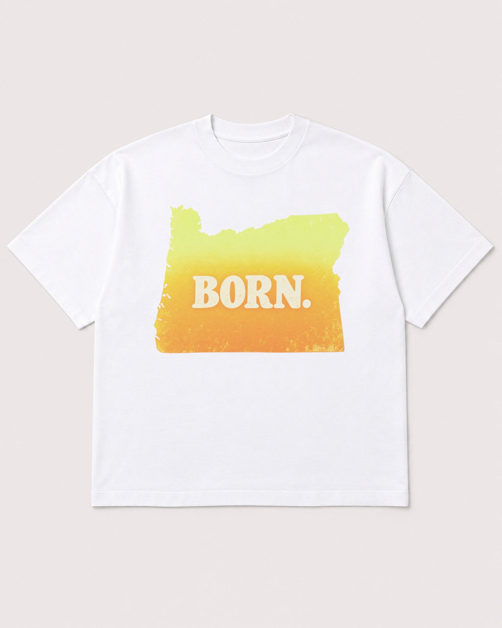 Mockup Boxy Heavyweight Tee White product