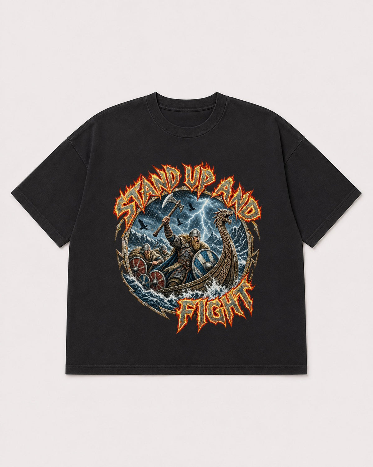 Mockup Boxy Heavyweight Tee Black product