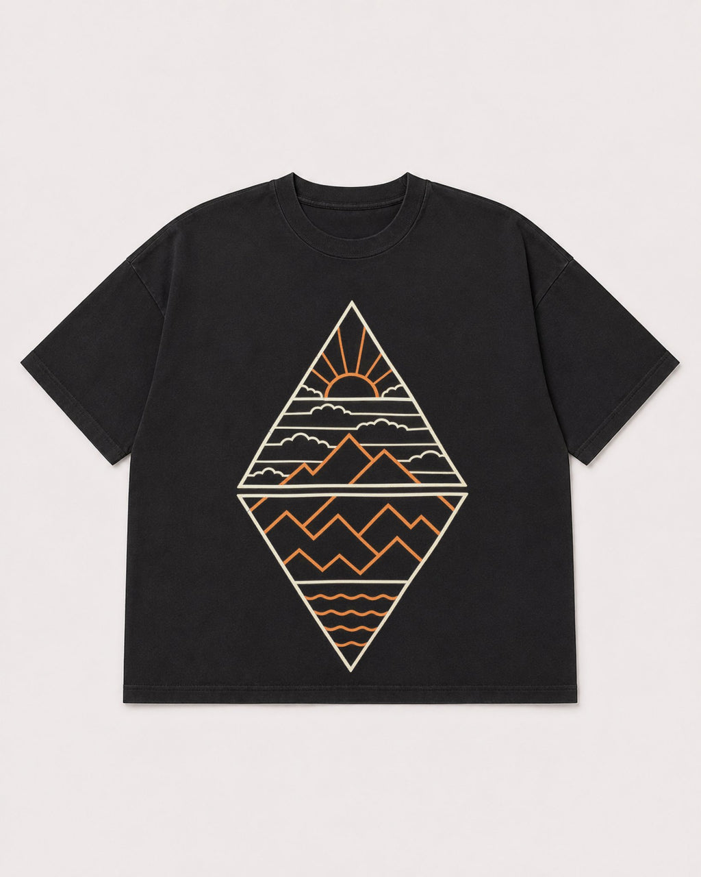 Mockup Boxy Heavyweight Tee Black product