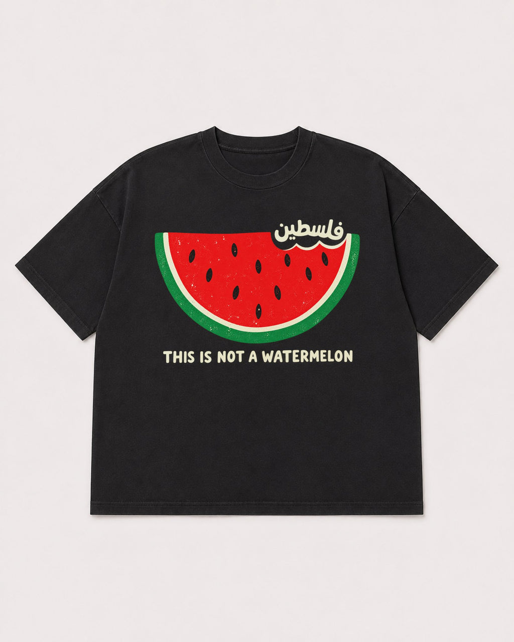Mockup Boxy Heavyweight Tee Black product