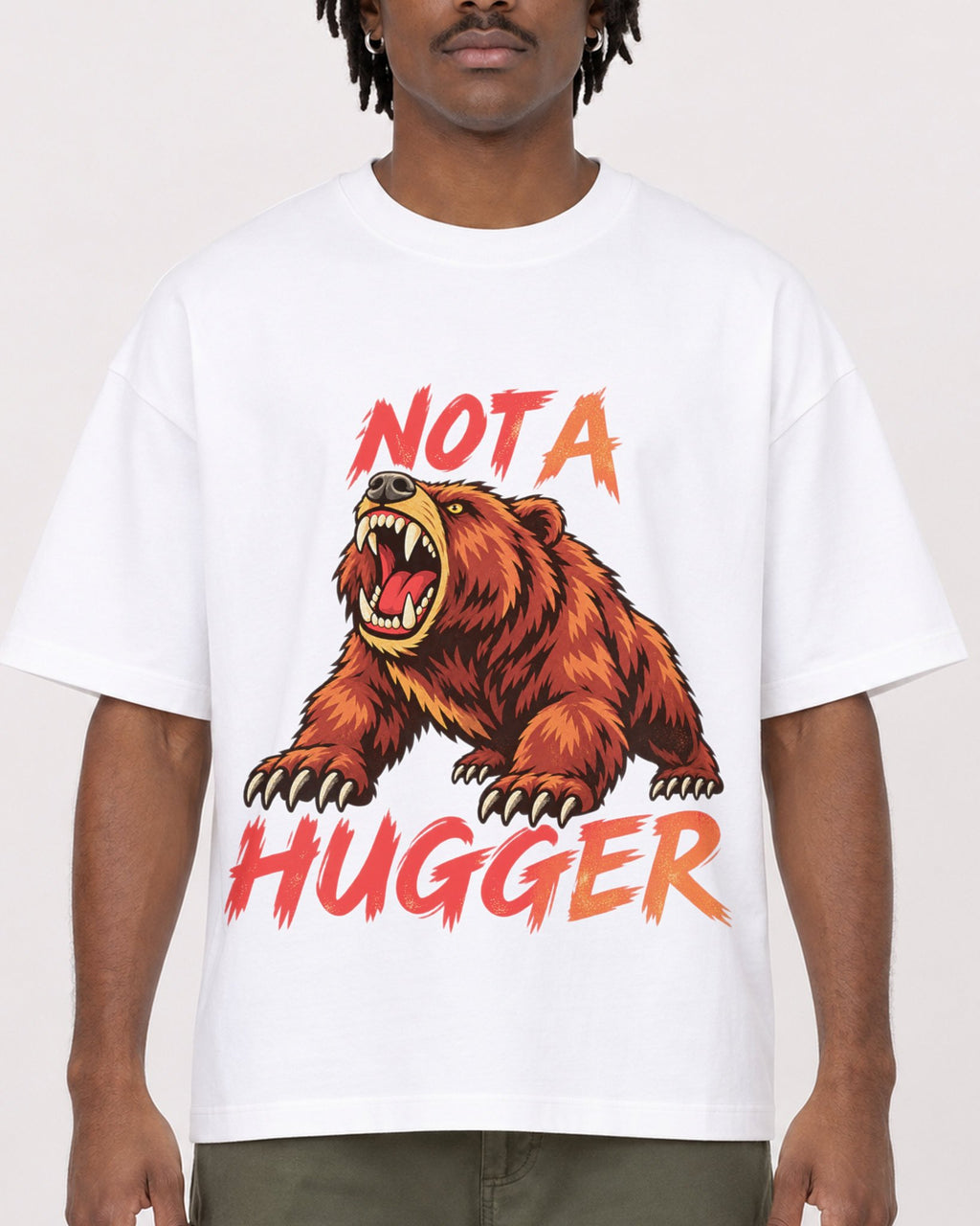 Mockup Boxy Heavyweight Tee White male close-up 04