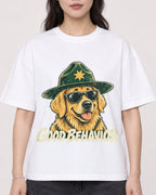 Mockup Boxy Heavyweight Tee White female close-up 03