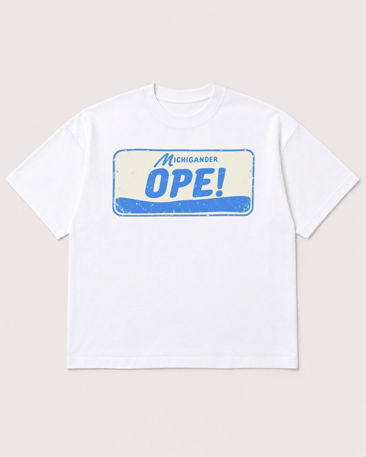 Mockup Boxy Heavyweight Tee White product