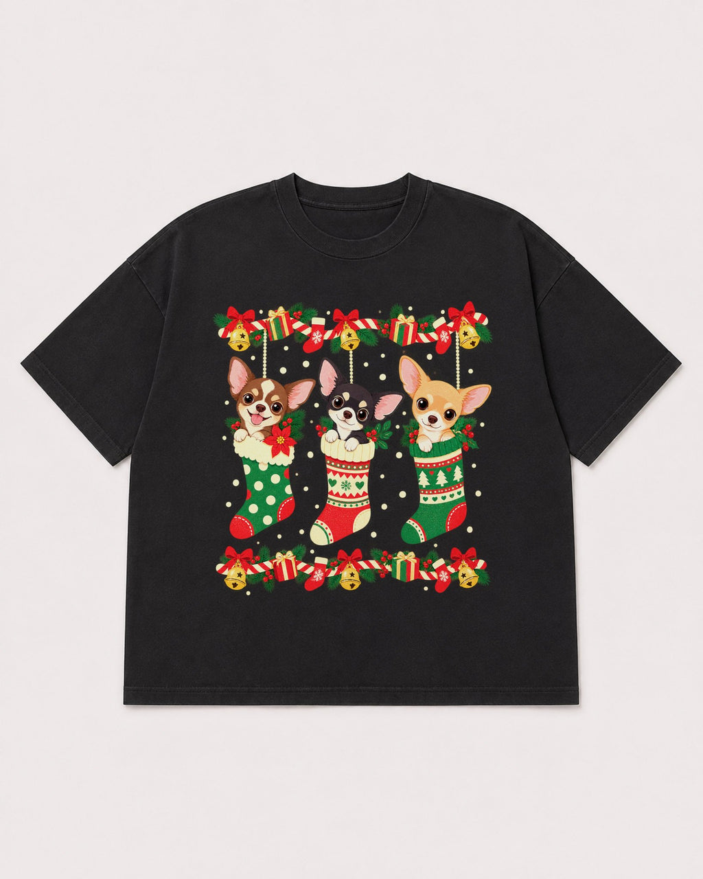 Mockup Boxy Heavyweight Tee Black product