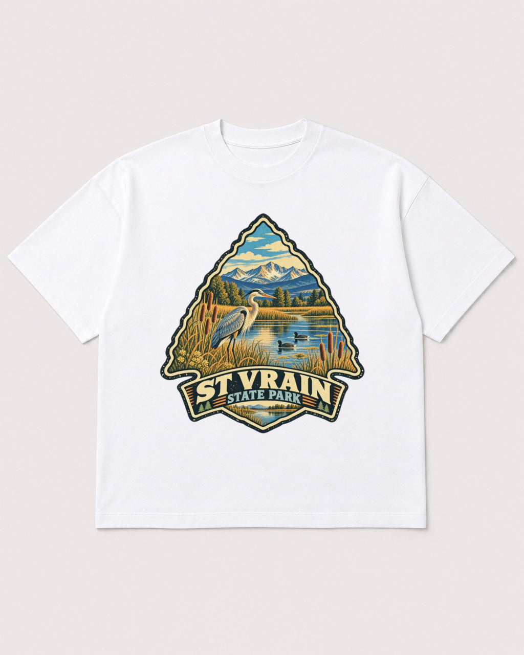 Mockup Boxy Heavyweight Tee White product