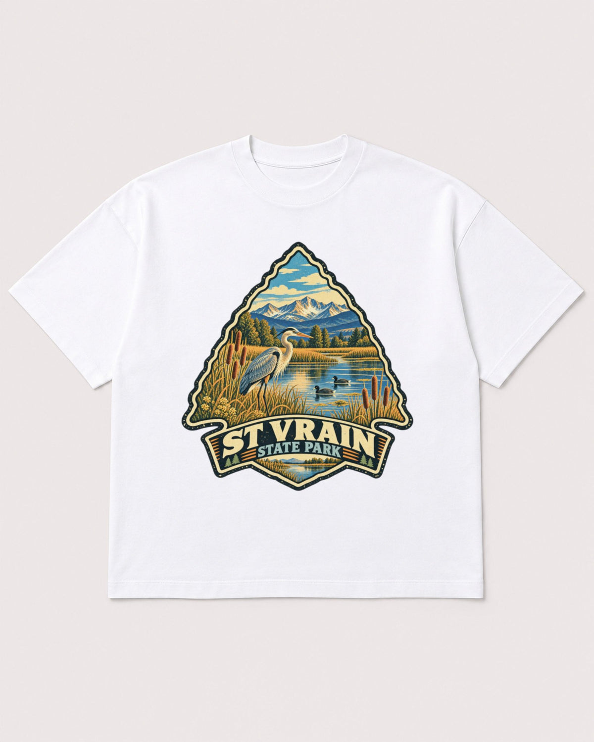 Mockup Boxy Heavyweight Tee White product