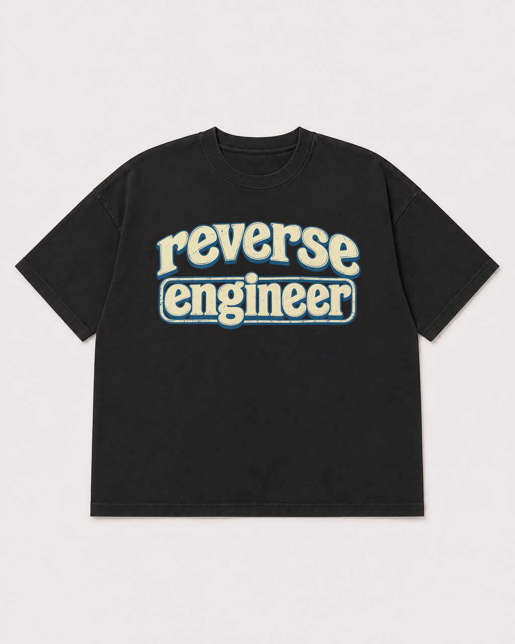 Mockup Boxy Heavyweight Tee Black product