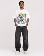 Mockup Boxy Heavyweight Tee White male full-body 05