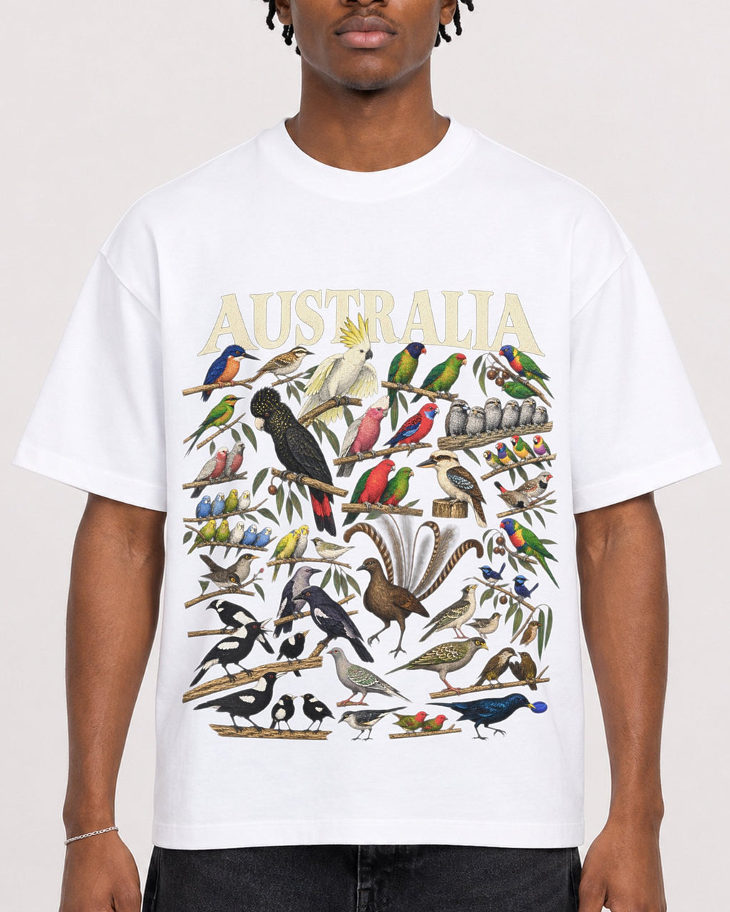 Mockup Boxy Heavyweight Tee White male close-up 05
