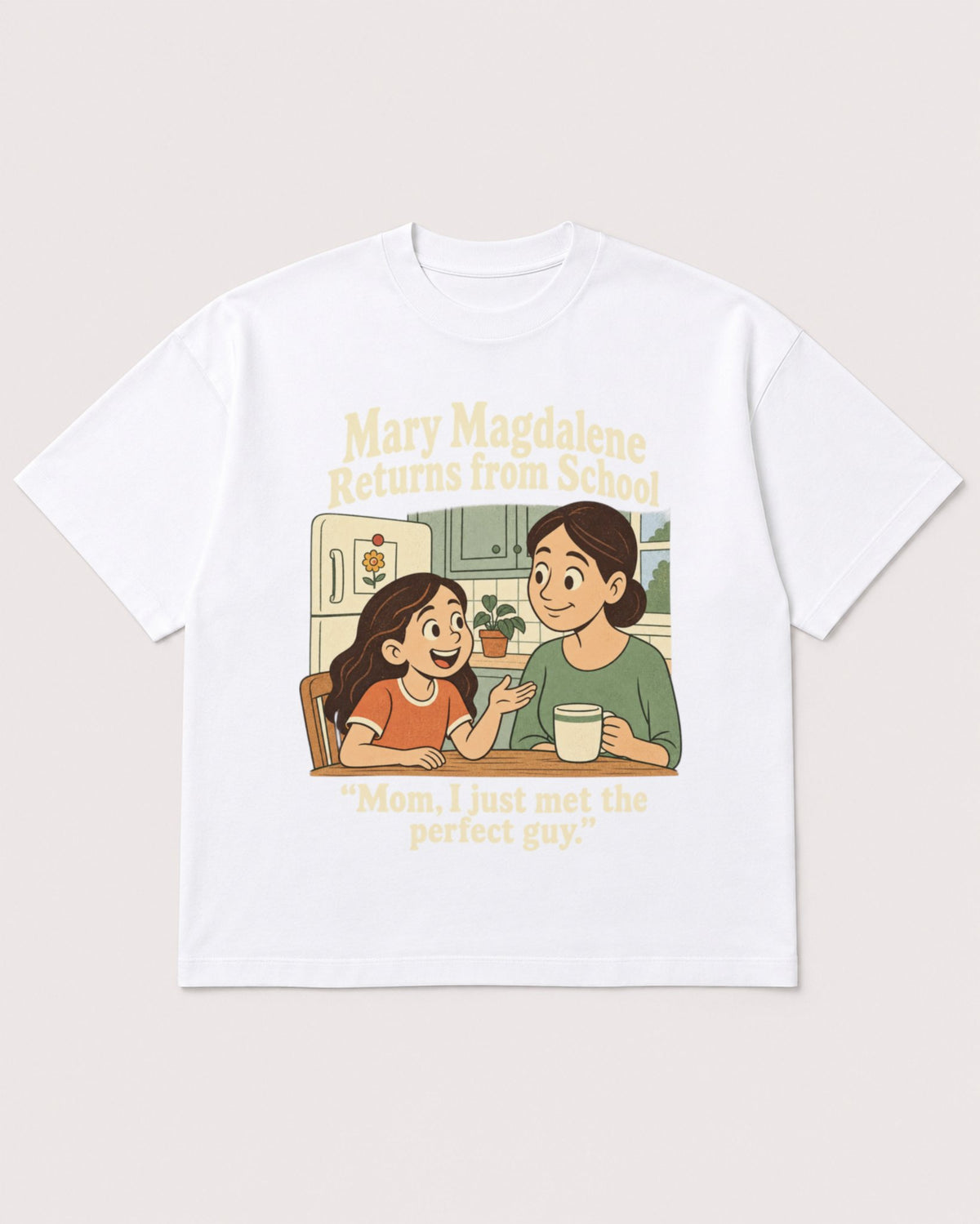 Mockup Boxy Heavyweight Tee White product