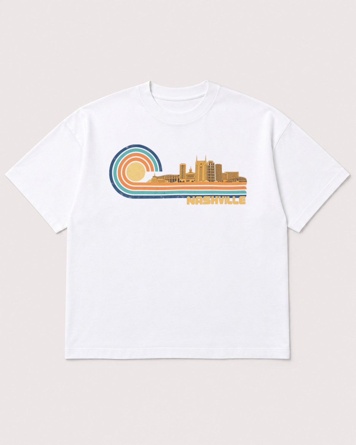 Mockup Boxy Heavyweight Tee White product