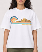 Mockup Boxy Heavyweight Tee White female close-up 07