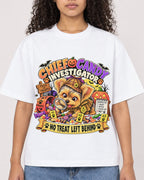 Mockup Boxy Heavyweight Tee White female close-up 10