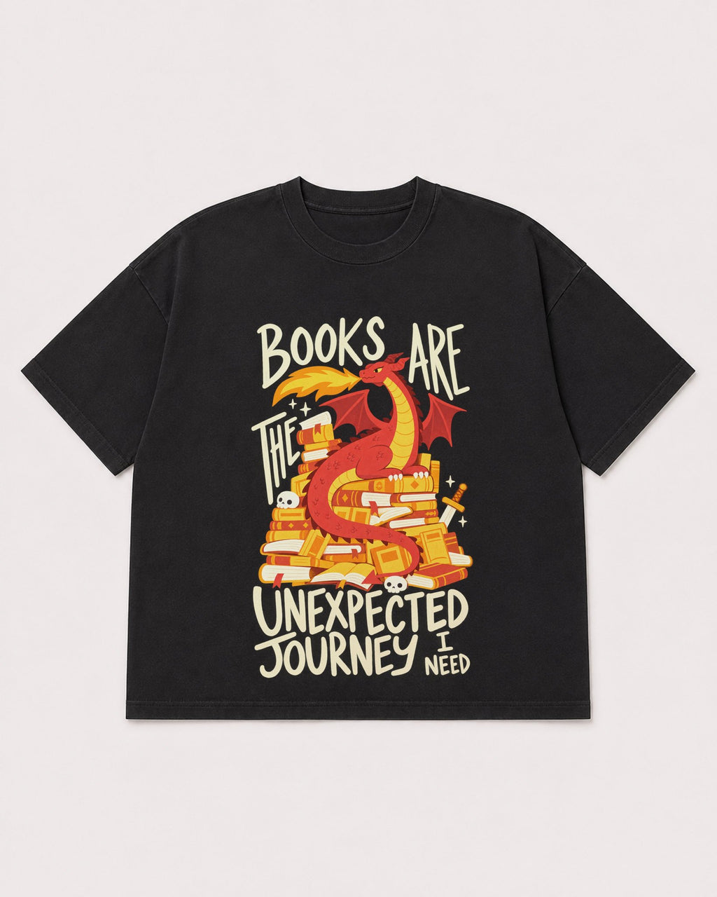 Mockup Boxy Heavyweight Tee Black product