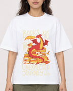 Mockup Boxy Heavyweight Tee White female close-up 02
