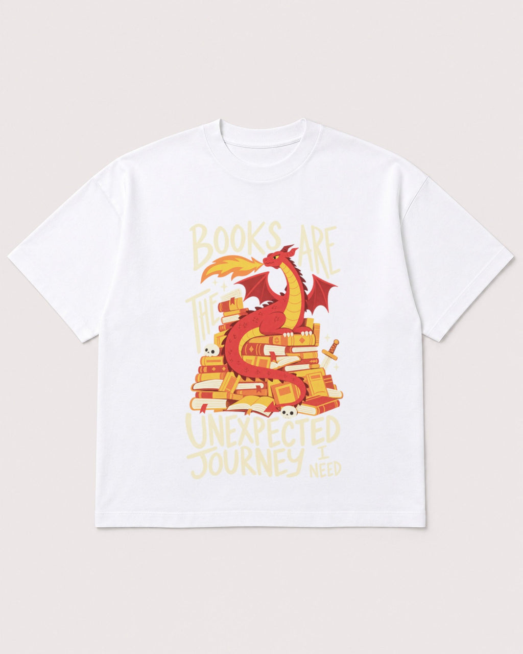 Mockup Boxy Heavyweight Tee White product