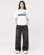 Mockup Boxy Heavyweight Tee White female full-body 03