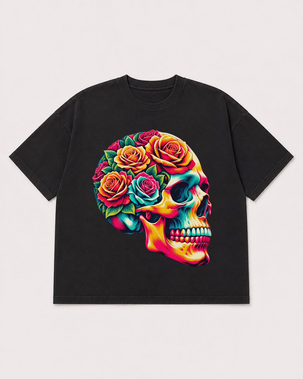 Mockup Boxy Heavyweight Tee Black product