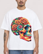 Mockup Boxy Heavyweight Tee White male close-up 12