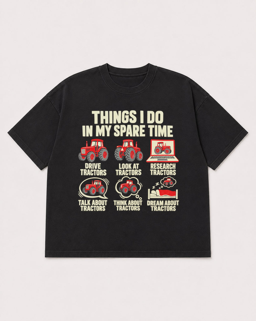 Mockup Boxy Heavyweight Tee Black product