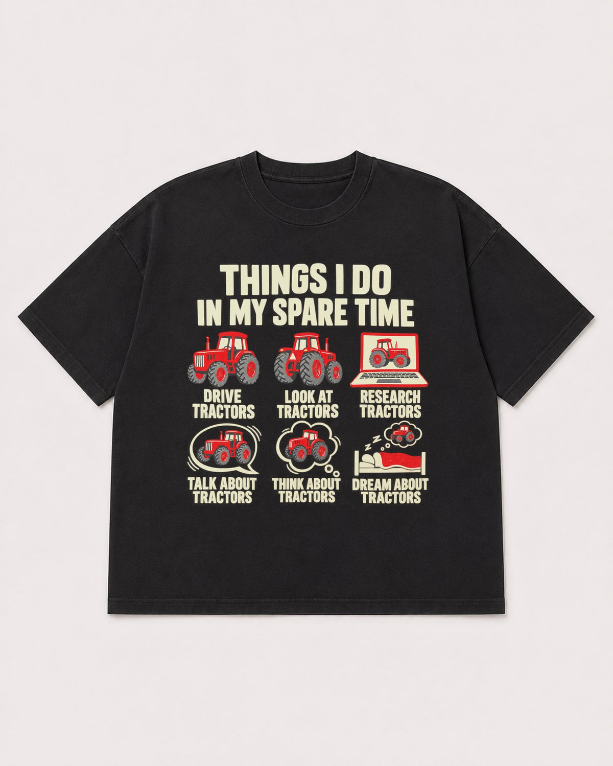 Mockup Boxy Heavyweight Tee Black product