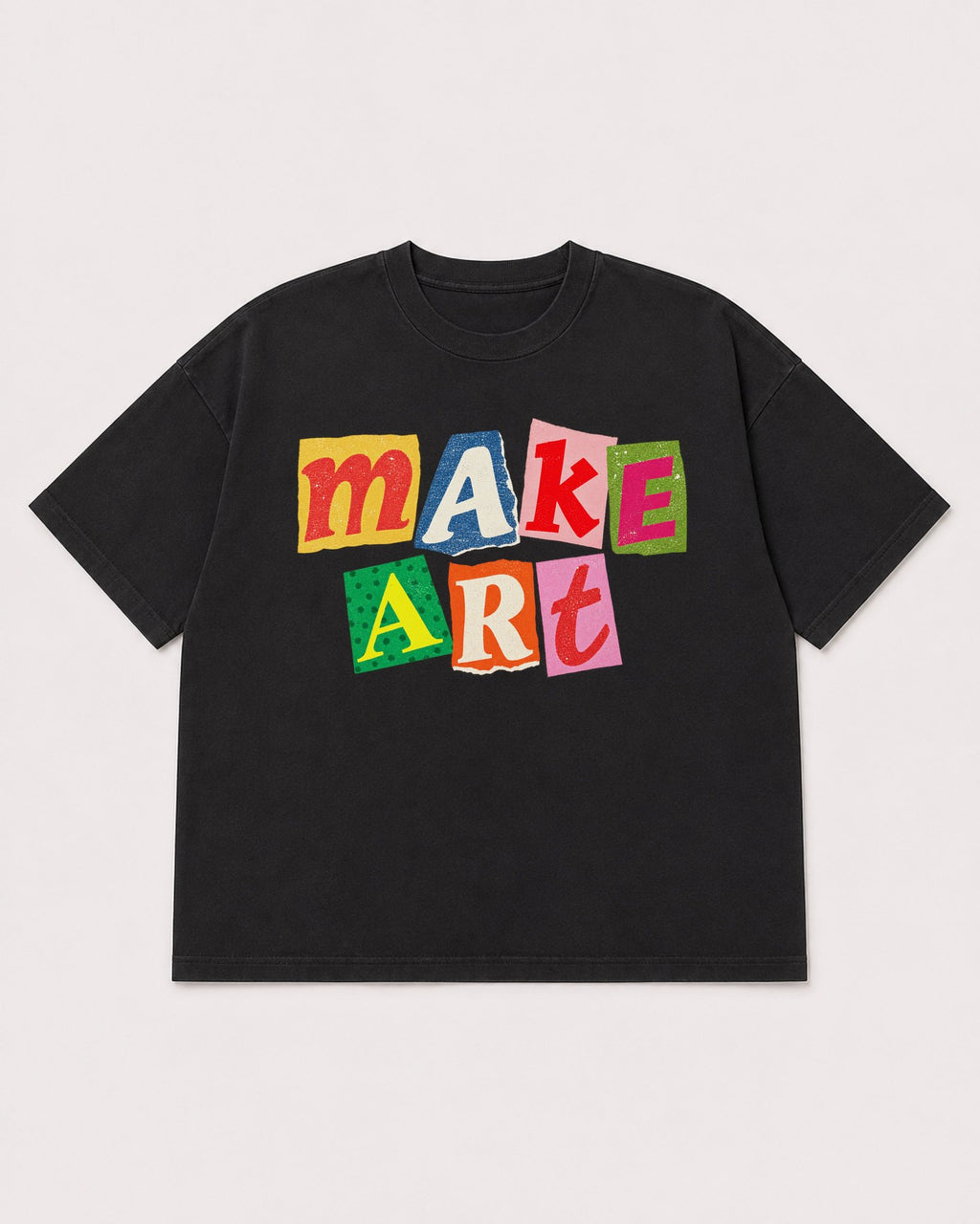 Mockup Boxy Heavyweight Tee Black product