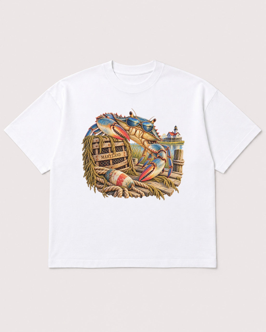 Mockup Boxy Heavyweight Tee White product