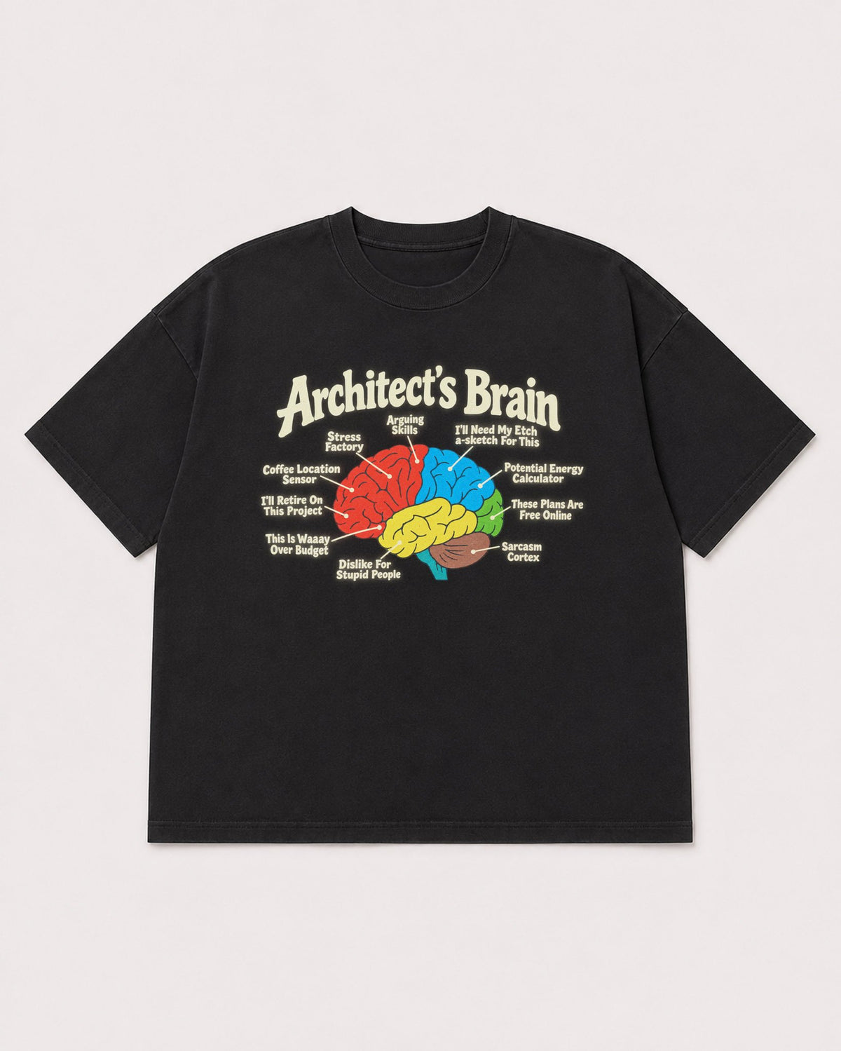 Mockup Boxy Heavyweight Tee Black product