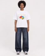 Mockup Boxy Heavyweight Tee White female full-body 14
