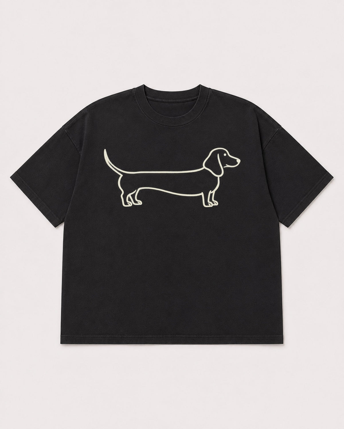Mockup Boxy Heavyweight Tee Black product