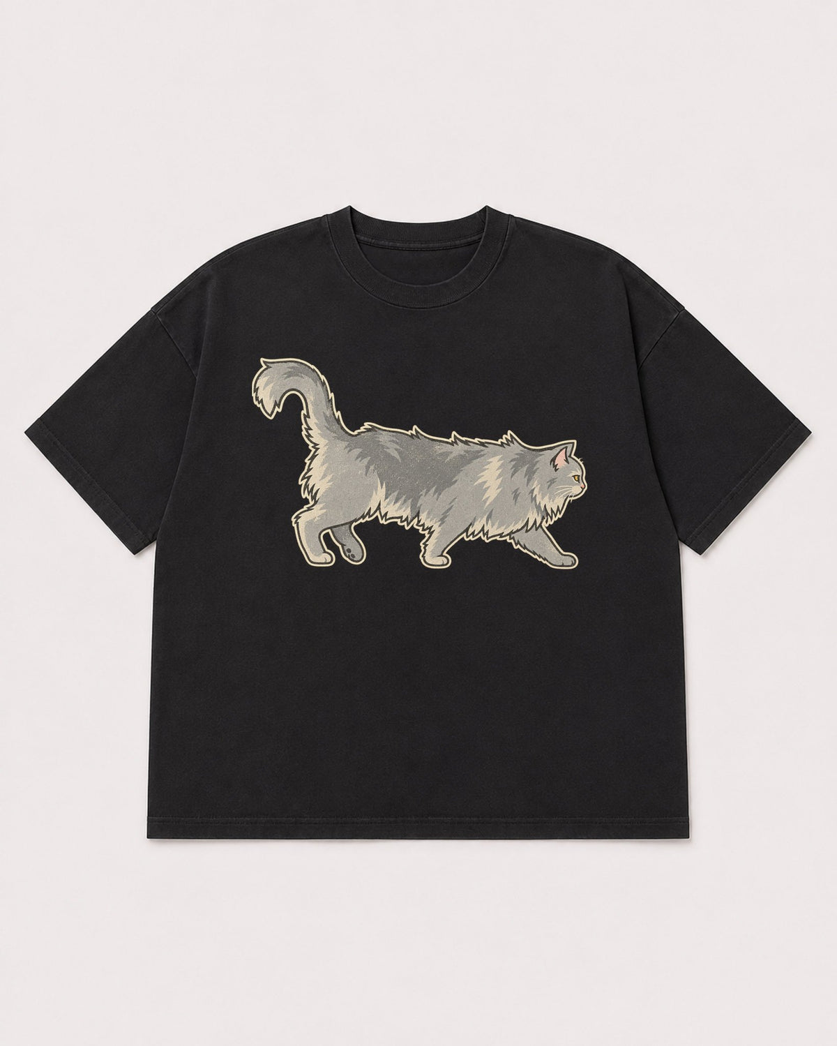Mockup Boxy Heavyweight Tee Black product