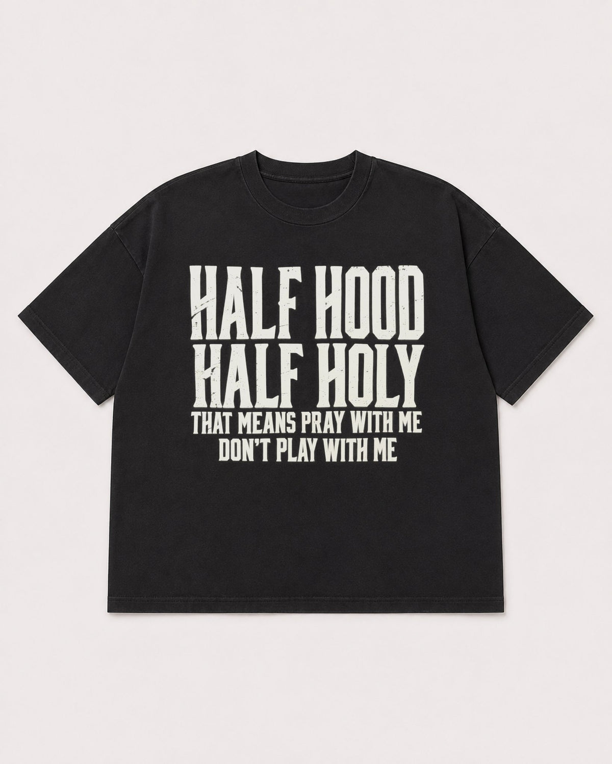 Mockup Boxy Heavyweight Tee Black product