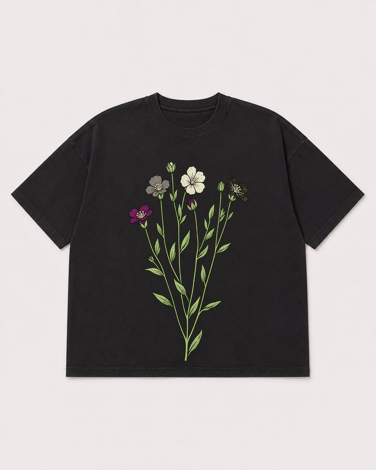 Mockup Boxy Heavyweight Tee Black product