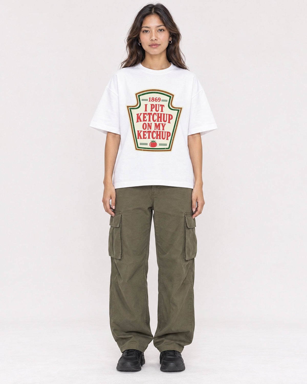 Mockup Boxy Heavyweight Tee White female full-body 02