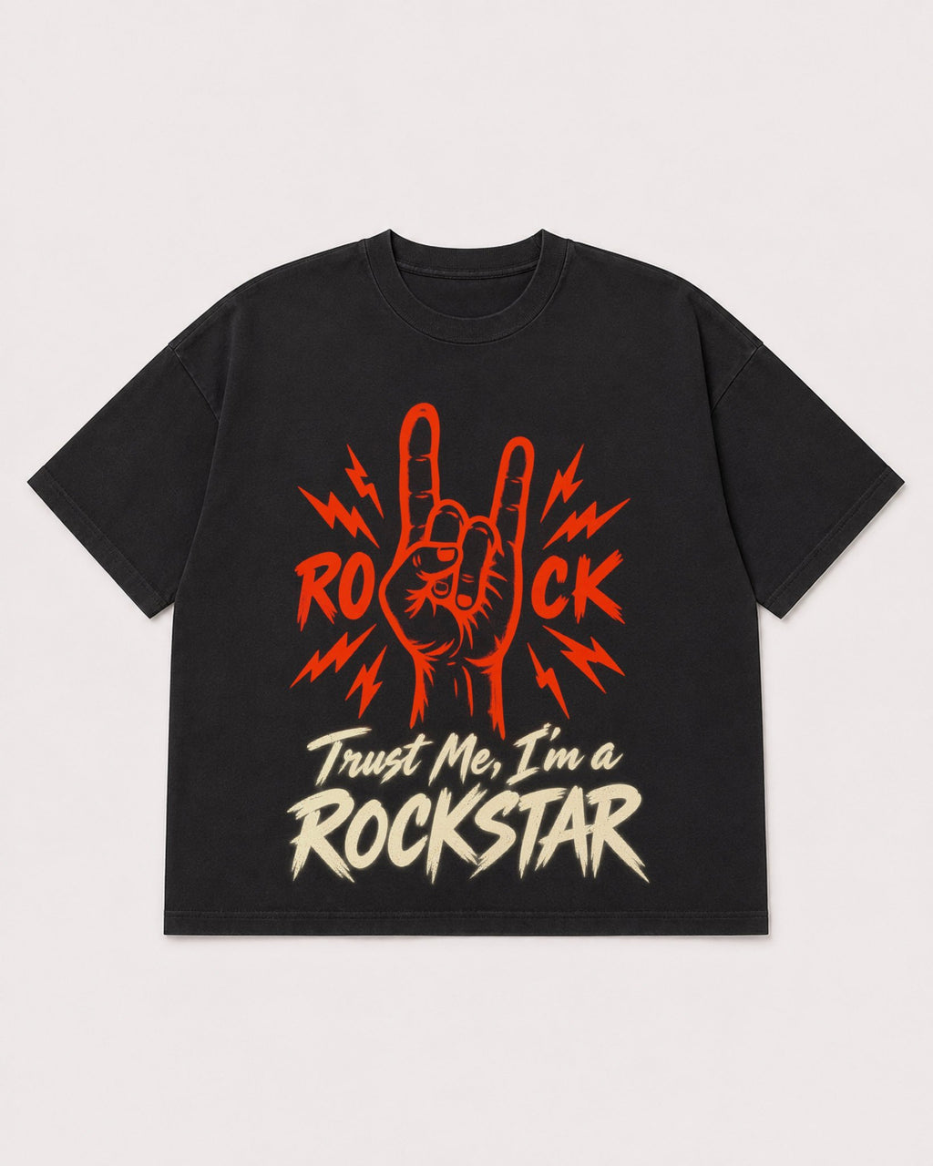 Mockup Boxy Heavyweight Tee Black product