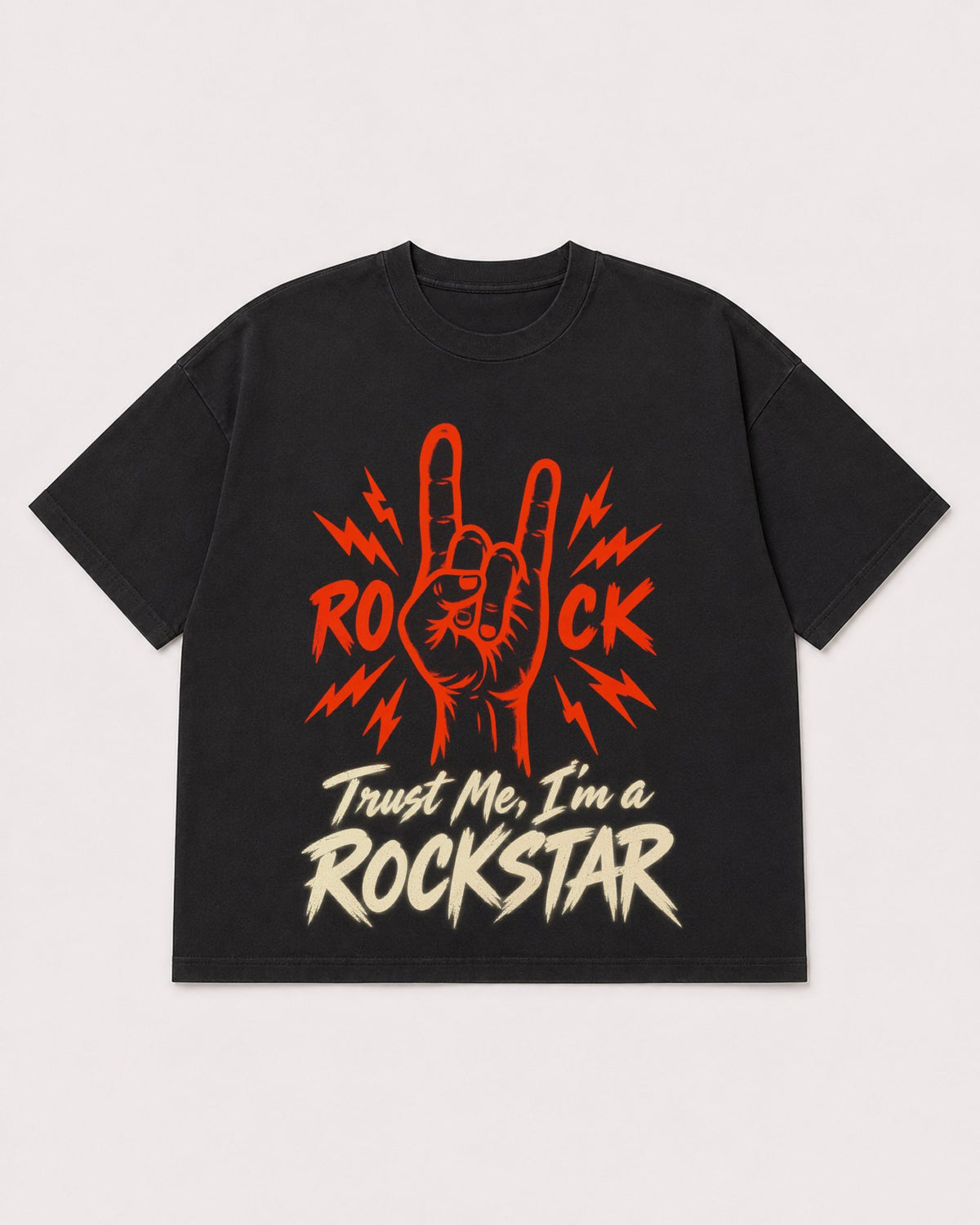Mockup Boxy Heavyweight Tee Black product