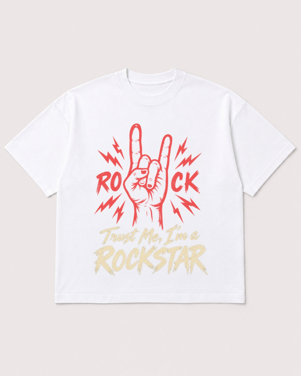 Mockup Boxy Heavyweight Tee White product