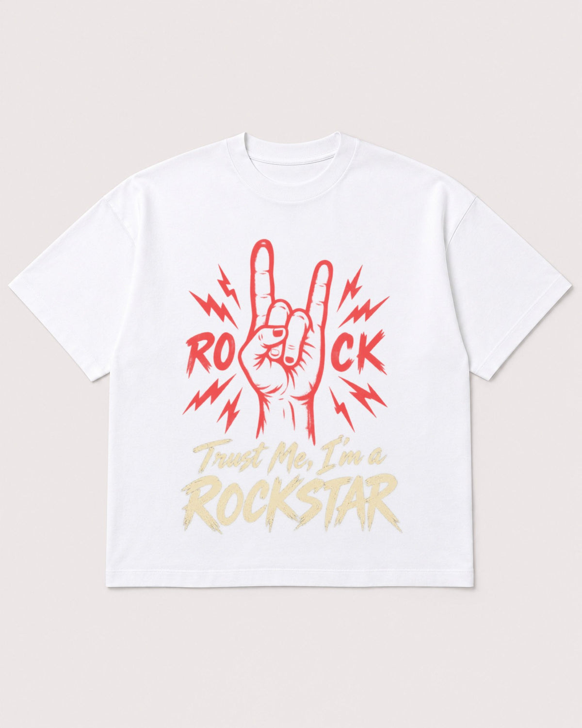 Mockup Boxy Heavyweight Tee White product