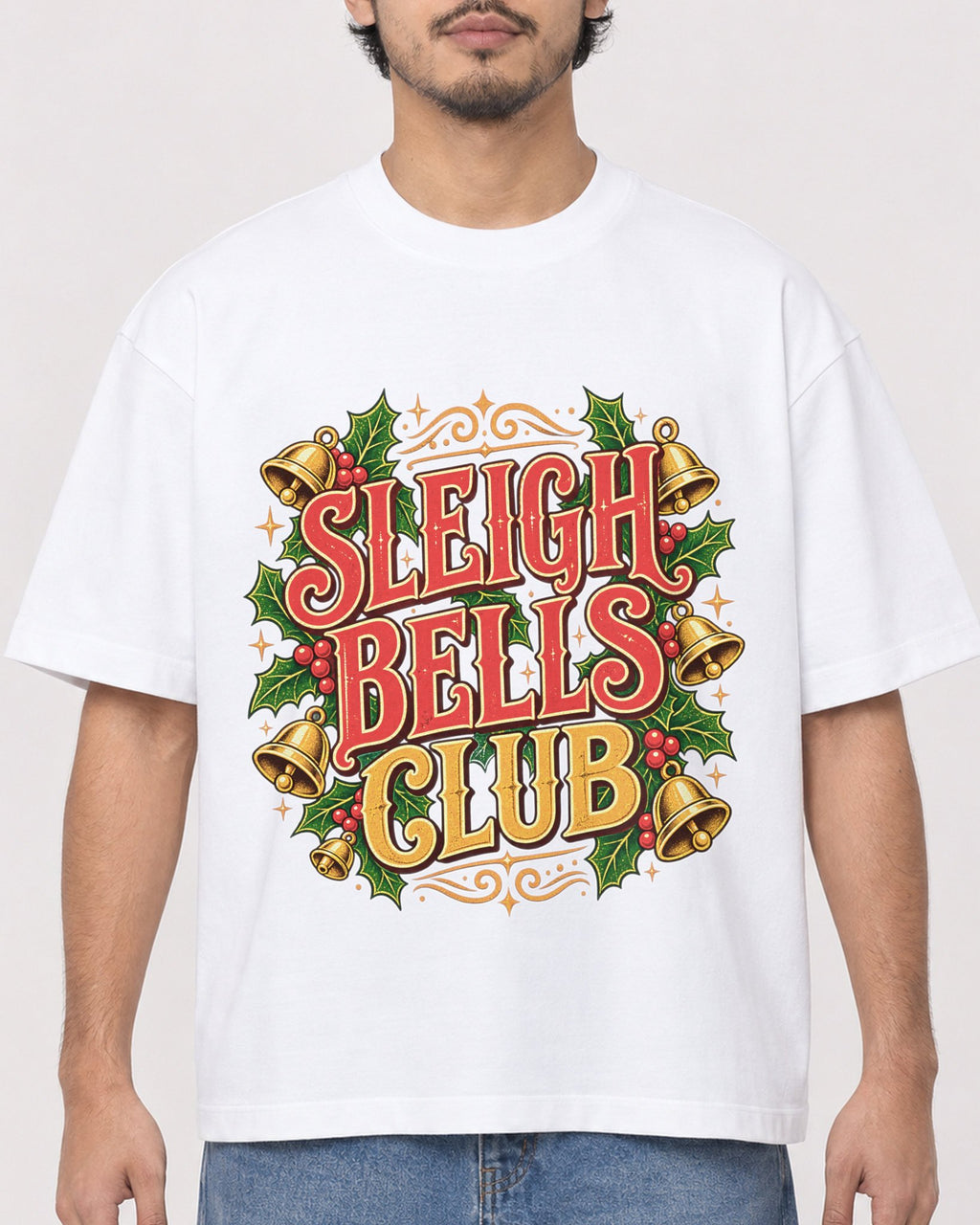 Mockup Boxy Heavyweight Tee White male close-up 02