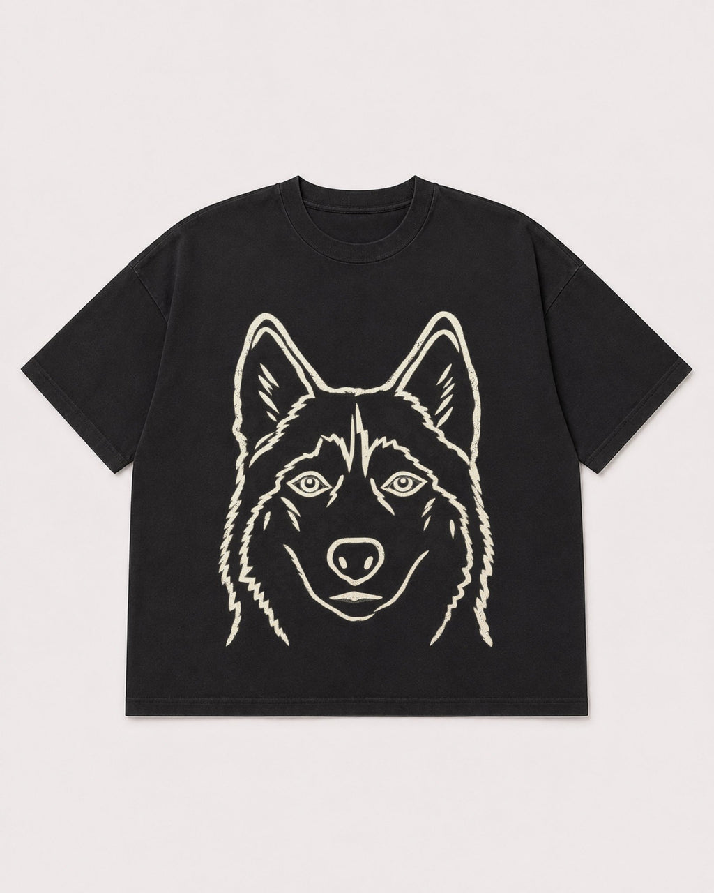 Mockup Boxy Heavyweight Tee Black product