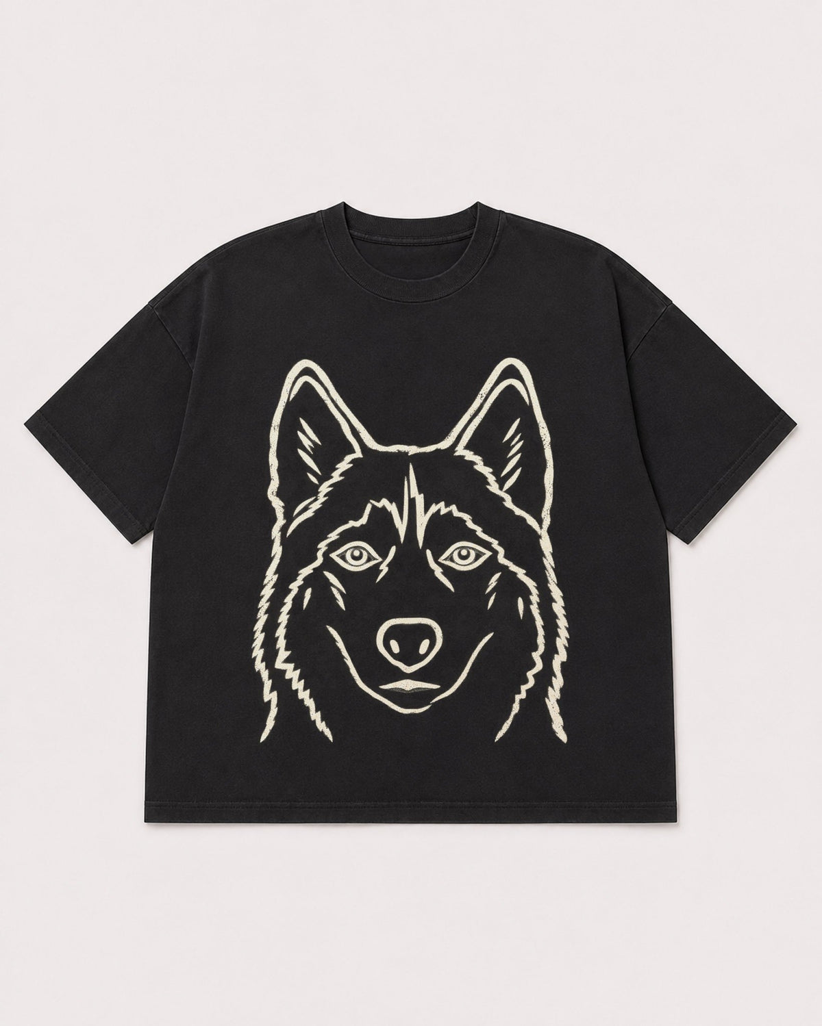 Mockup Boxy Heavyweight Tee Black product