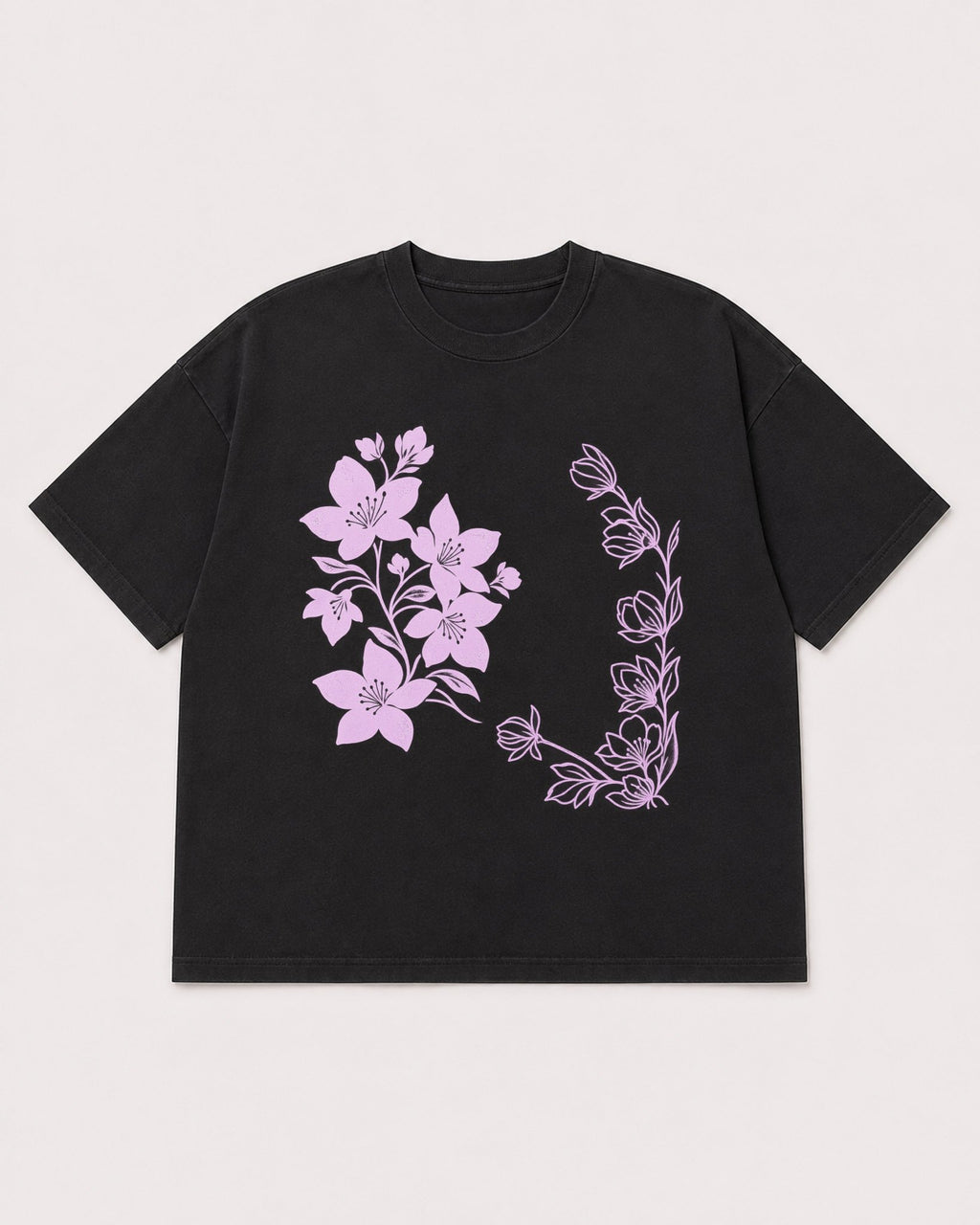 Mockup Boxy Heavyweight Tee Black product