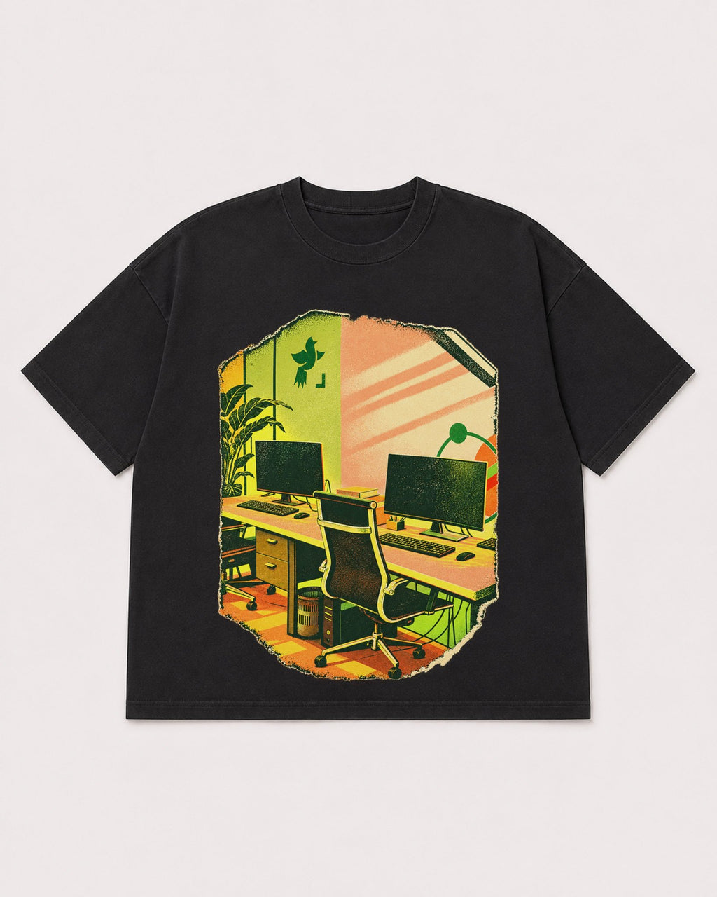 Mockup Boxy Heavyweight Tee Black product