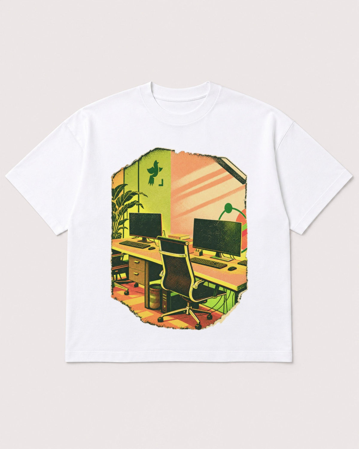 Mockup Boxy Heavyweight Tee White product