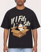 Mockup Boxy Heavyweight Tee Black male close-up 05