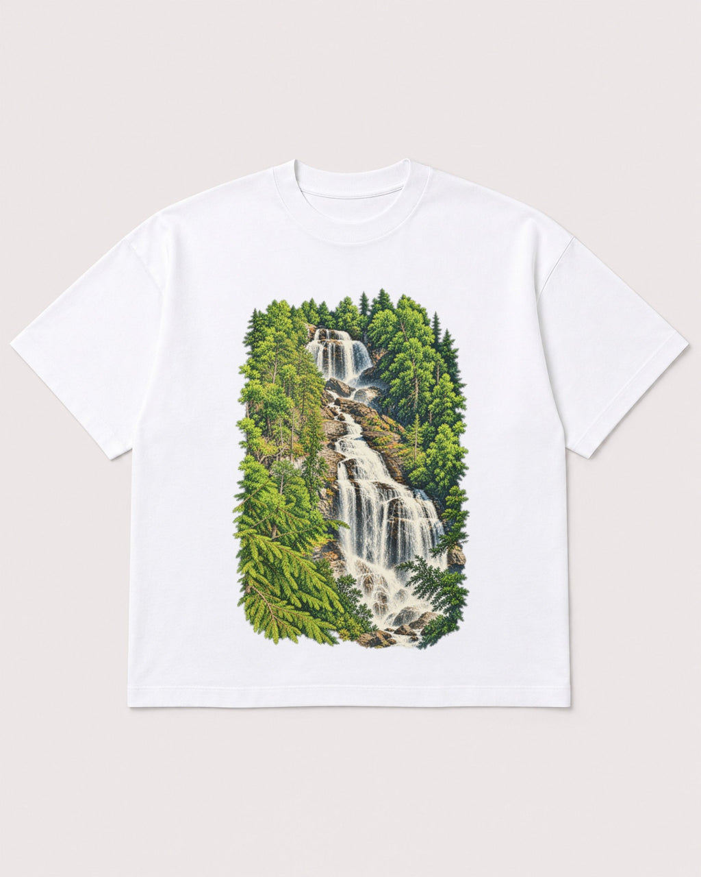 Mockup Boxy Heavyweight Tee White product