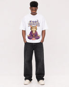 Mockup Boxy Heavyweight Tee White male full-body 15