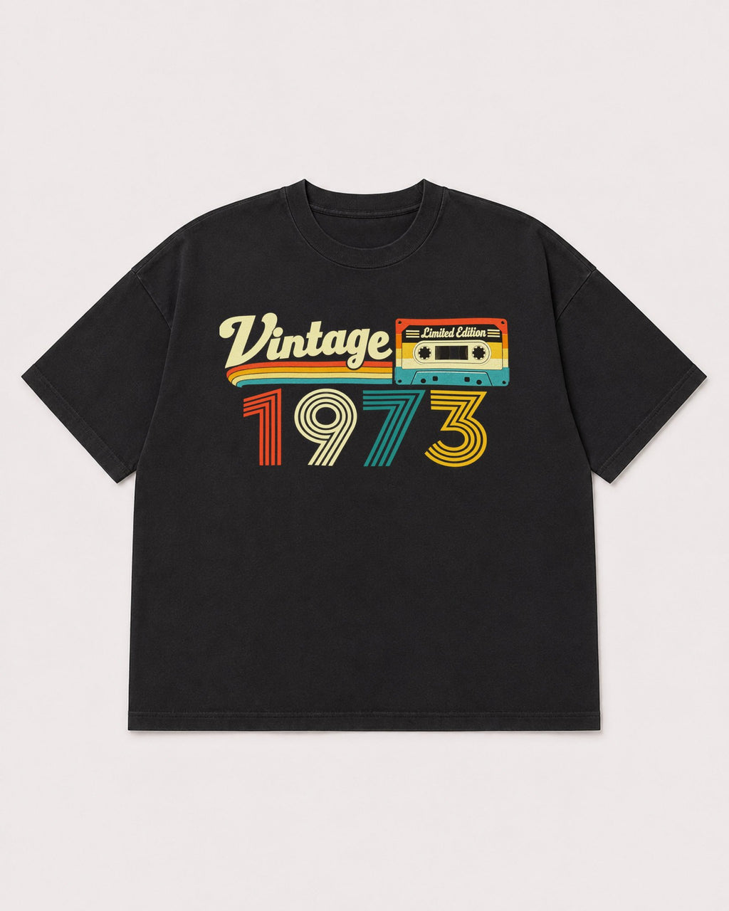 Mockup Boxy Heavyweight Tee Black product