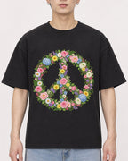 Mockup Boxy Heavyweight Tee Black male close-up 01